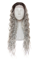 Peruca Amy Ombre Silver Grey